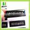 Custom Brand Name Logo Clear Waterproof Crystal Adhesive Logo Sticker