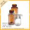 12ml amber clear glass screw vial/glass bottles cap with black blue yellow pink purple color