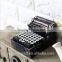 Resin Vintage Typewriter Shape Drink Coasters Holder Set