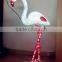 Outdoor decoration 3D LED christmas acrylic lighted pink flamingo