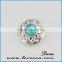 Custom Jewelry Enamel snap 20mm metal crystal snap button bracelet