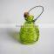 Colored glass bee catcher with handle