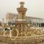 large decorative outdoor garden water fountain with swan
