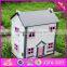 2016 Hot Item kids wooden small toy house, top fashion baby wooden small toy house W06A154