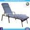 Outdoor lounge recliner beach chair cushion pad