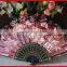 Beautiful and colorful plastic lace fan