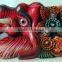 Hand Crafted Wooden Mask of Hindu Lord Ganesh Wall Hanging Made In Nepal