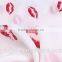 Hot New Design Cute Red Lips Prints Elegant Chiffon Blouse and Tops
