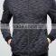 Custom Baseball Collar Side Pockets Back Men's Slub Knit Cotton Polyester Elastane Casual Skinny Tight Zip Jumper Sweatshirt