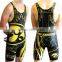 Top quality black state cheap wrestling singlets for sale