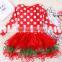 2015 New Arrival Puffy dress girls western christmas girls puffy dresses for kids
