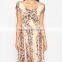 Sexy womens floral printing dress plus size midi skater maternity dress DR0007A