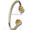 Three Tone Flexible Bangles, Gold Plated Bangle, Machine Cut Bangle, Fashionable Bangle, Jewelry Manufacturers