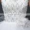 MGOO High Quality Customized Robe Marriage Wedding Dress Sleeves Empire Waist Elegant Tulle Crystal Ball Gown