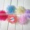 Factory Price Colorful Baby Girl Soild Flower Chiffon Headband Baby DIY Headdress Decorated