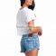 Wholesale custom fashionable slim fit running shorts for girls