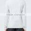 Mens Light Grey Casual t Shirts Turtle Neck Blank T-shirt Long Sleeve Cotton t Shirts