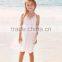 Baby Girl Ivory Lace Deep V Neck Beach Dress