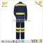 high vis 3M reflective stripe cotton construction coverall worker uniform
