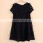 latest plus size women clothing black elegant long sleeve one-piece dress