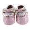 Designer moccasins for baby girls, lovely baby girl leather moccasin