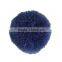 Polyamide Nylon Pom Pom Balls DIY Craft Decoration Deep Blue Round 25mm Dia.