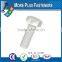 Made in Taiwan Metric Coarse Slotted Hexagonal Metric Thread Nylon Hexagon Polycarbonated Hex Head Plastic Screw