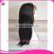 Unprocessed Real Virgin Hair Long Black Straight Hair Wig