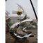 Outdoor large sports abstract 304 stainless steel statues