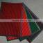 Non woven polyester striped design pvc door mat