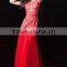 Prom Formal Evening Dress A-line V-neck Floor-length Satin Party dress P040