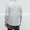Skinny-Cut Sleeves Chest Pocket Longline Funnel Neck Sweatshirt