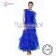 AB027 blue practice ballroom dresses waltz