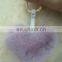 Lovely Fur Heart Shape Key Chain Accessories Phone Hanger Handbag Accessories