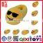 High quality lovely emoji slipper/shoes,plush emoji