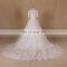 Honorable Off Shoulder 1/2 Sleeve Long Train A-line Lace Wedding Dress