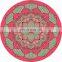 Factory direct sell round suede natural rubber yoga mat
