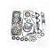XYREPUESTOS  AUTO ENGINE PARTS Repuestos al por mayor 4AFE Full Gasket Set for Toyota Corolla  04111-16231 04111-16230