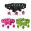 Double-layer bow cat bell rhinestone pet collar