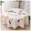 Waterproof Cotton Linen All Over Printed Fancy Round Table Cloth For Living Room Coffee Table