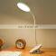 3 brightness lighting modes clamp table lamp flexible USB clip light table lamp with usb charging