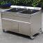 Double tank bubbles vegetable fruit washer/ automatic vegetable fruit ozone cleaner