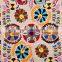 Suzani Design Pattern Kantha Quilt Rajasthani Ralli Gudari Twin Textile Coverlet Bedspread Throw Indian