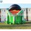 Factory inflatable panda slide bamboo decoration for kids