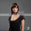 W3302 5A Charming short natural straight hair wig for woman