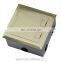 Power And Data Recessed Network Floor Socket , Electrical Outlets Floor Box