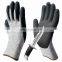 En388 4544 Safety Glove Sandy Nitrile Coated Abrasion Resistant glove for Paper and Plastic Industries