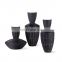 2020 Hand-made Modern Black Line Design Flower Ornaments Porcelain Ceramic Vase For Home Decoration