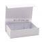 Bespoke white a6 shallow magnetic closure folding retail thin product gift mailer box