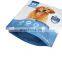 Strong sealing popular gravure printing plastic pet dog treats slider zip lock pet food packaging bag